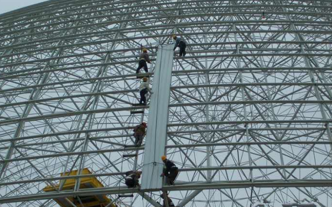 山东网架装配好以后应当留神哪八项验收事件